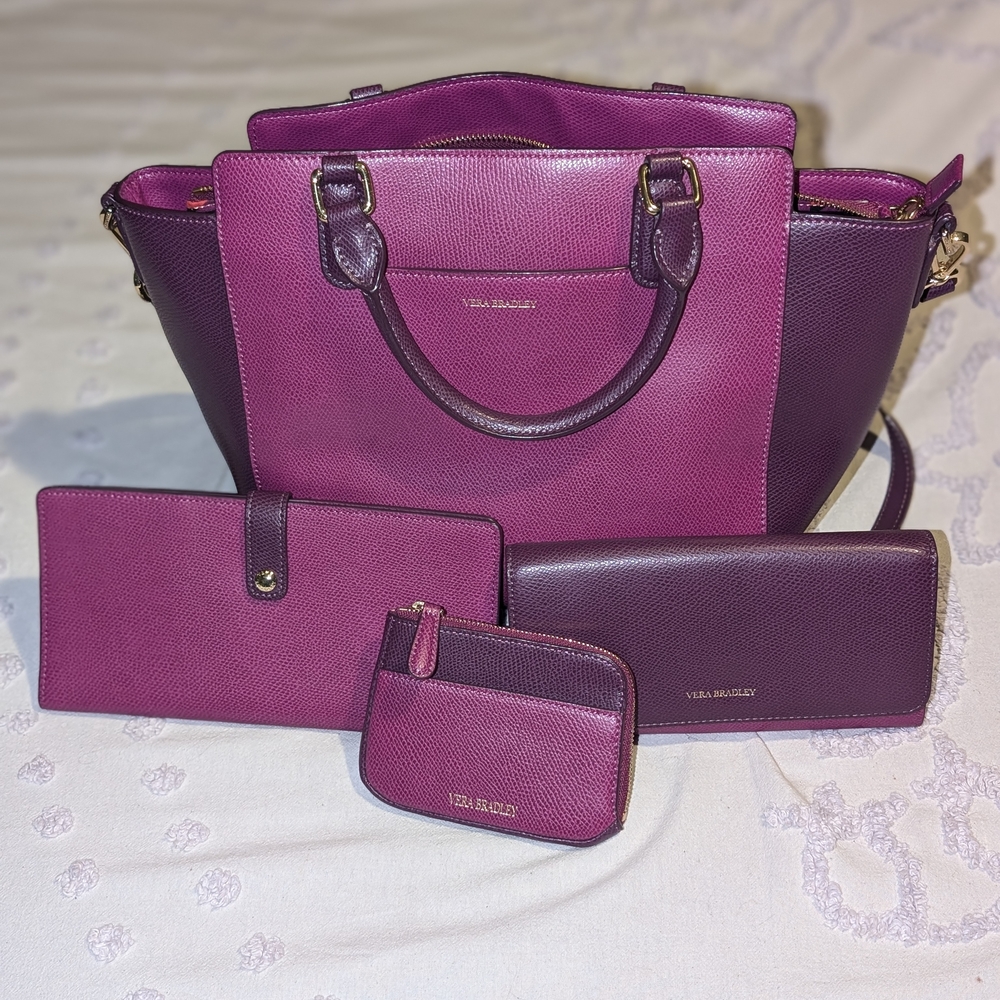 Vera Bradley Purple Women's Bag Set